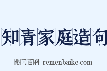知青家庭造句是什么意思的图片